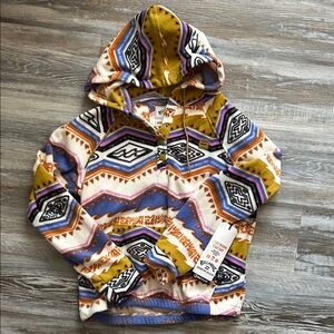 Billabong cropped fleece hoodie